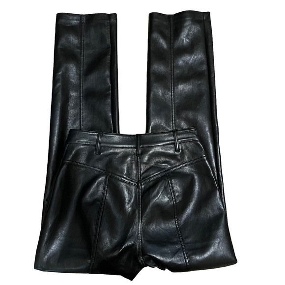 Aritzia Wilfred Rebel Faux Leather Straight Leg Pants Size 2 - Picture 7 of 15
